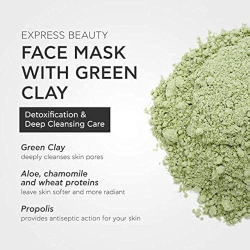 Express Beauty Face Mask With Green Clay - Deep Cleansing