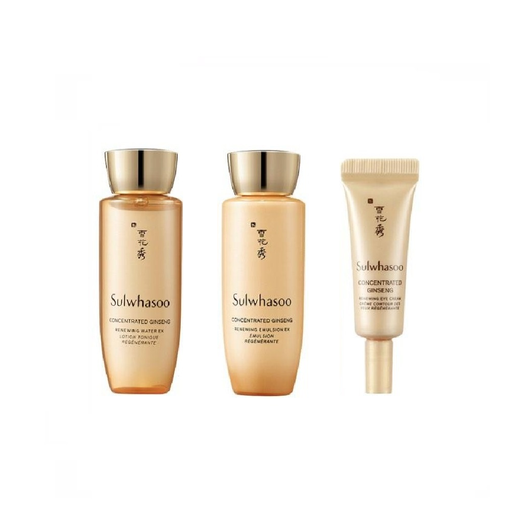 Sulwhasoo Concentrated Ginseng Anti-Aging Kit – Travel Size, Day & Night Treatment (Cruelty-Free)