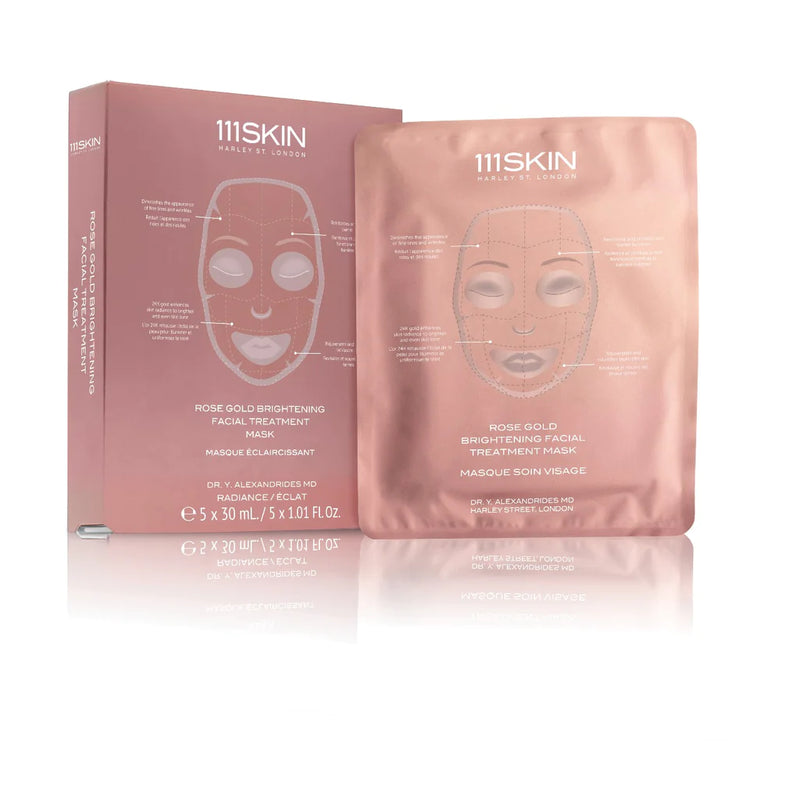 Rose Gold Brightening Facial Treatment Mask Box 5pcs