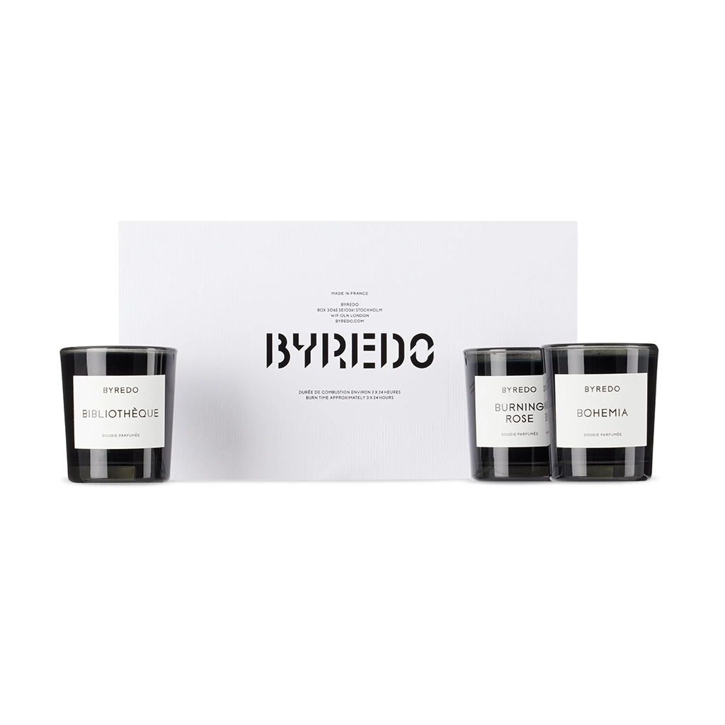 BYREDO La Mini Sélection Bois キャンドルセット La Sélection Bois Mini Candle Set 70gx3 | Byredo | BB BEAUTY – BB
