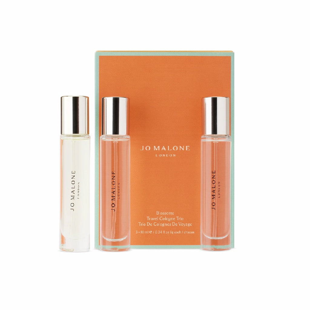 Blossoms Travel Cologne Trio (Yuzu Zest Yellow Hibiscus Sunlit Cherimoya)