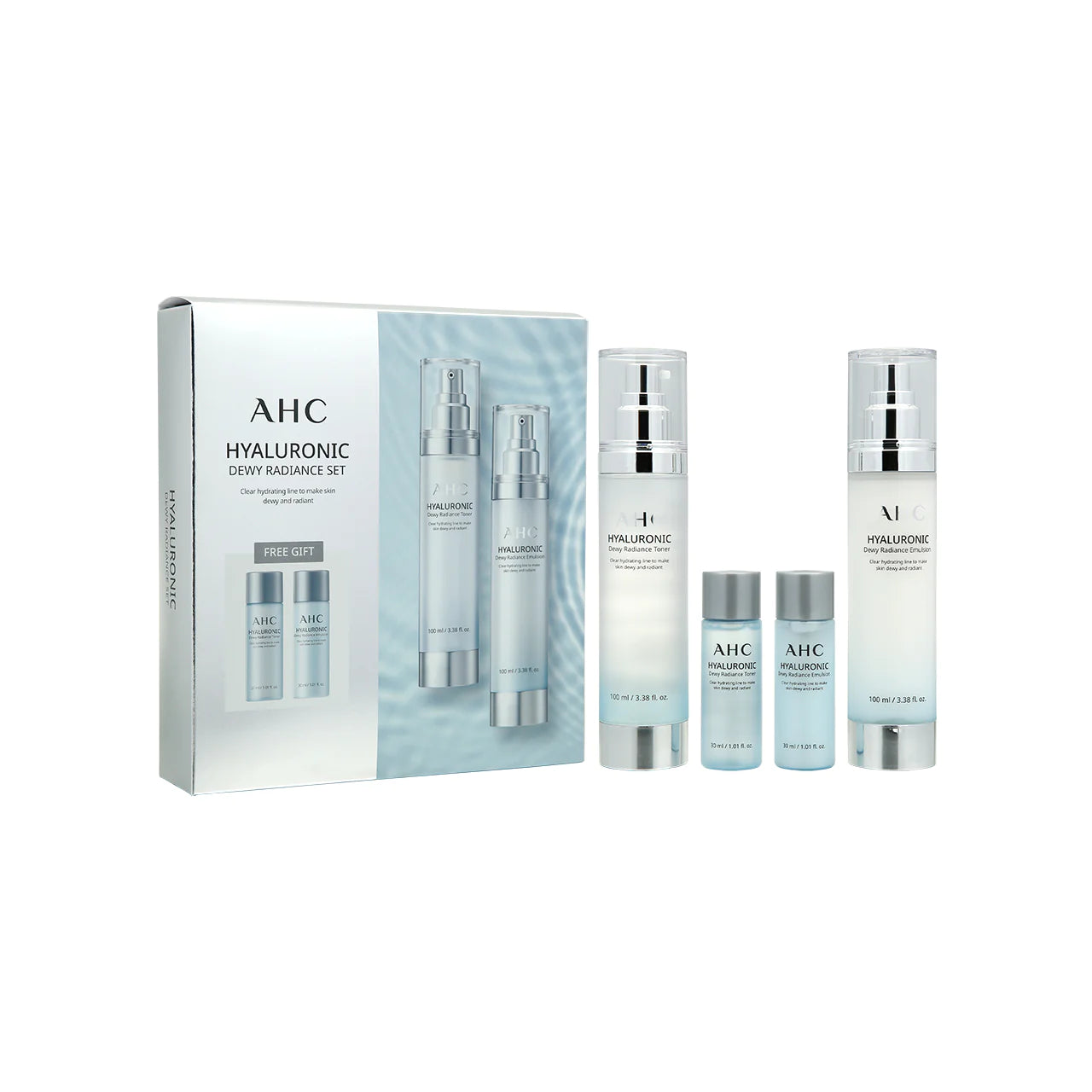 A.H.C. Hyaluronic Dewy Radiance Set 4pcs | AHC | BB BEAUTY – BB Beauty