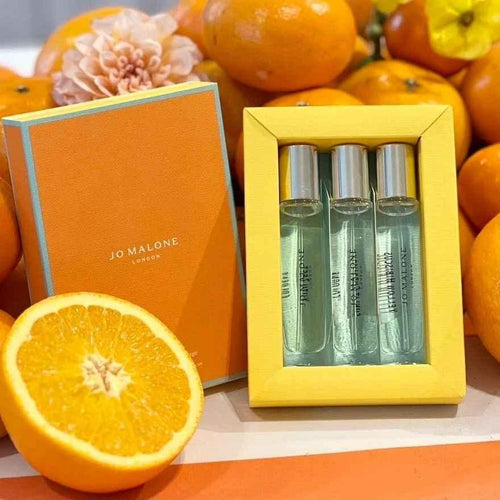Blossoms Travel Cologne Trio (Yuzu Zest / Yellow Hibiscus / Sunlit Cherimoya)