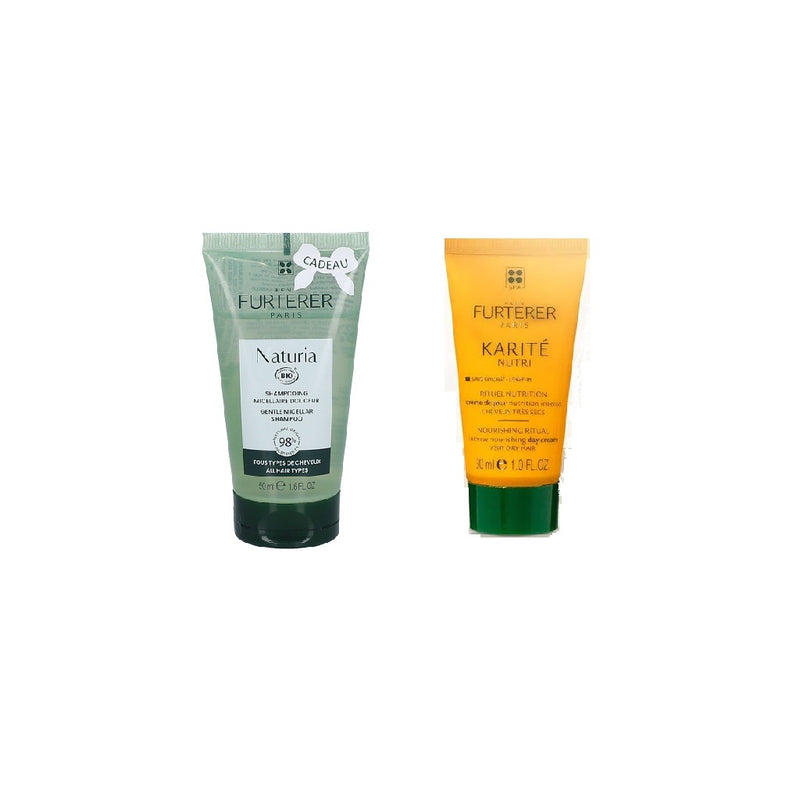 NATURIA Shampoo + KARITE Day Cream Travel Set