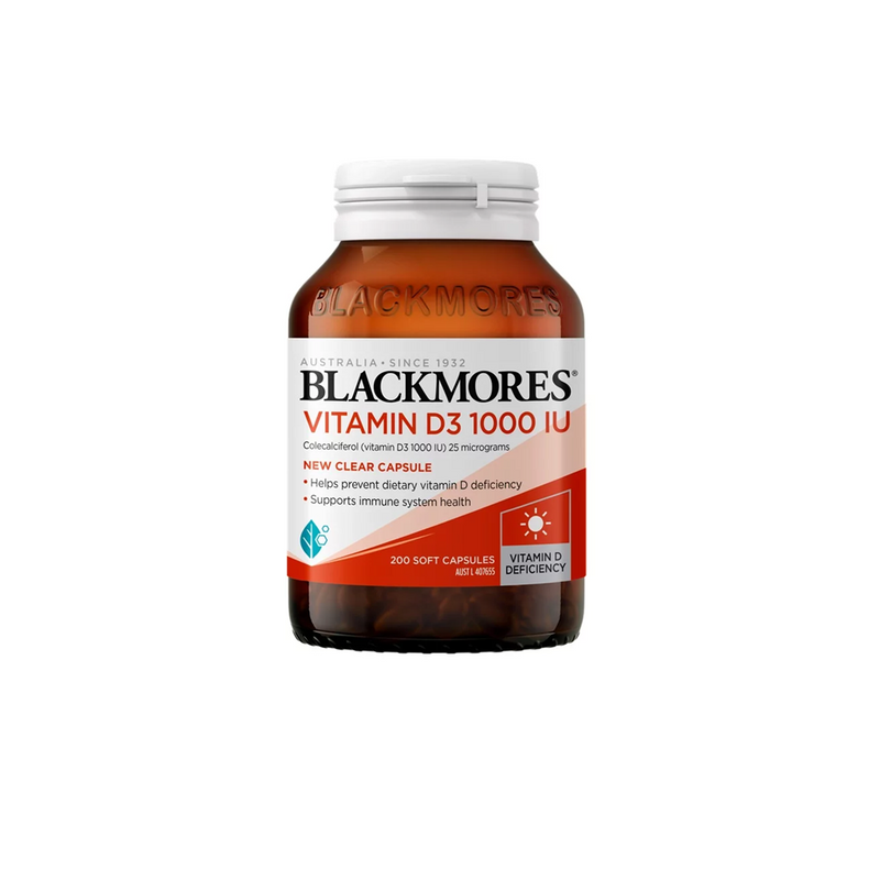 Vitamin D3 1000 IU 200 Soft Capsules