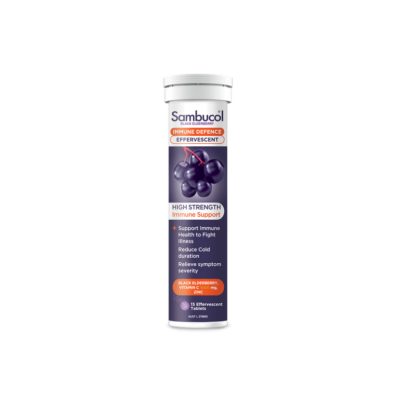 Black Elderberry Immune Defence Effervescent 15 Tablets