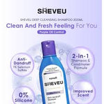 Sheveu Deep Cleansing Anti-dandruff Shampoo - Purple for Normal to Oily Hair