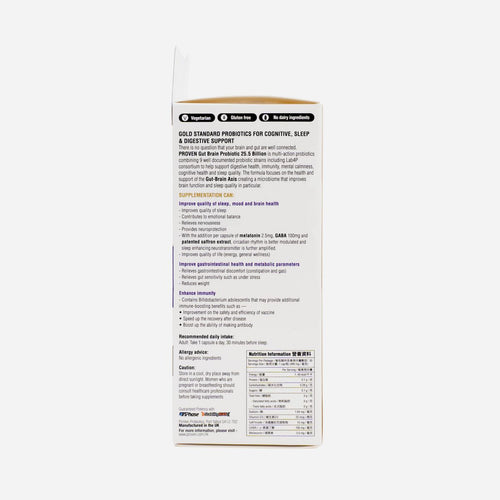Gut Brain Probiotics 25.5 Billion 30 Capsules