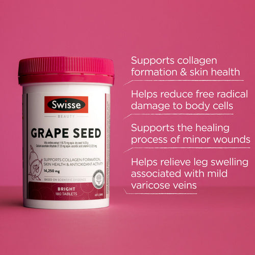 Beauty Grape Seeds 180 Tablets