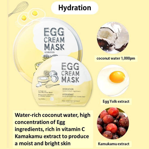 Egg Cream Mask - Hydration Yellow