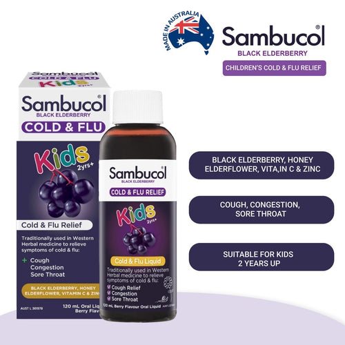 Kids Black Elderberry Cold & Flu Relief