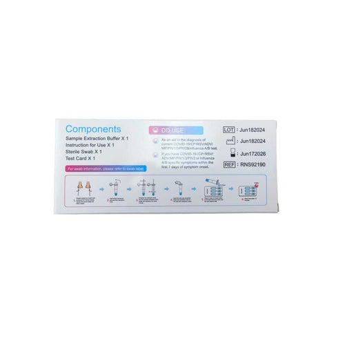 9-In-1 ADV / SARS-CoV-2 / RSV / ADV / MP / Flu A&B / Paraflu Antigen Rapid Test Kit