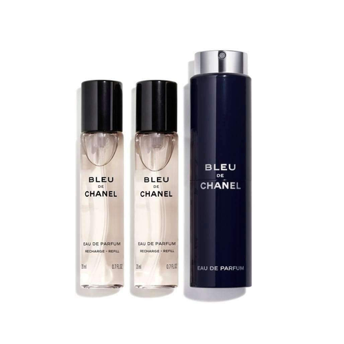 Chanel Bleu De Chanel Eau De Parfum Travel Spray And Two Refills