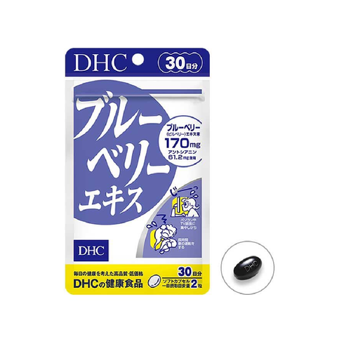 DHC Blueberry Supplements 60 Capsules for 30 Days (Relieve Eyes, Screentime)