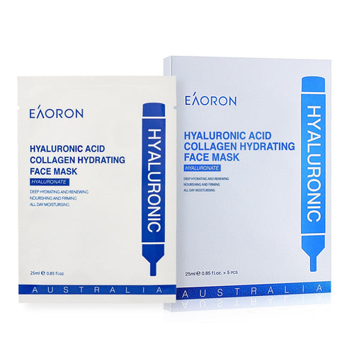 Eaoron Hyaluronic Acid Collagen Hydrating Face Mask 5pcs
